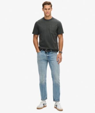 T-shirt με τσέπη με ραφές σε αντίθεση