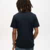 T-shirt με V λαιμόκοψη και ακατέργαστα άκρα