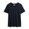 T-shirt με V λαιμόκοψη και ακατέργαστα άκρα