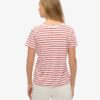 T-shirt με V-neck και κεντημένο σχέδιο