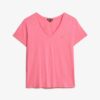 T-shirt με V-neck και κεντημένο σχέδιο T-shirt με V-neck και κεντημένο σχέδιο