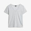 T-shirt με V-neck και κεντημένο σχέδιο T-shirt με V-neck και κεντημένο σχέδιο