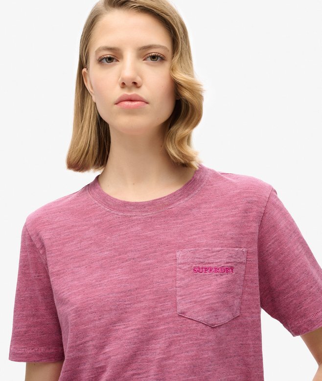 T-shirt με βαμμένο λογότυπο T-shirt με βαμμένο λογότυπο