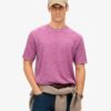 Τ-shirt με υπερβαμμένο ύφασμα Slub Marl