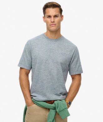 Τ-shirt με υπερβαμμένο ύφασμα Slub Marl