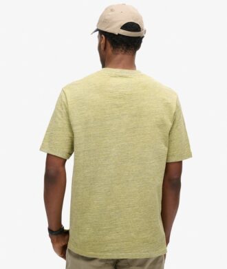 Τ-shirt με υπερβαμμένο ύφασμα Slub Marl