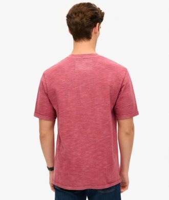 Τ-shirt με υπερβαμμένο ύφασμα Slub Marl