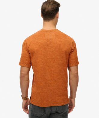 Τ-shirt με υπερβαμμένο ύφασμα Slub Marl