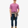 Τ-shirt με υπερβαμμένο ύφασμα Slub Marl