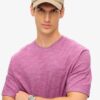 Τ-shirt με υπερβαμμένο ύφασμα Slub Marl