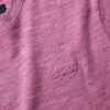 Τ-shirt με υπερβαμμένο ύφασμα Slub Marl