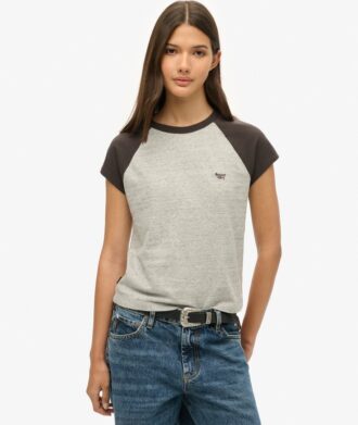 T-shirt Raglan με λογότυπο Essential από Organic Cotton