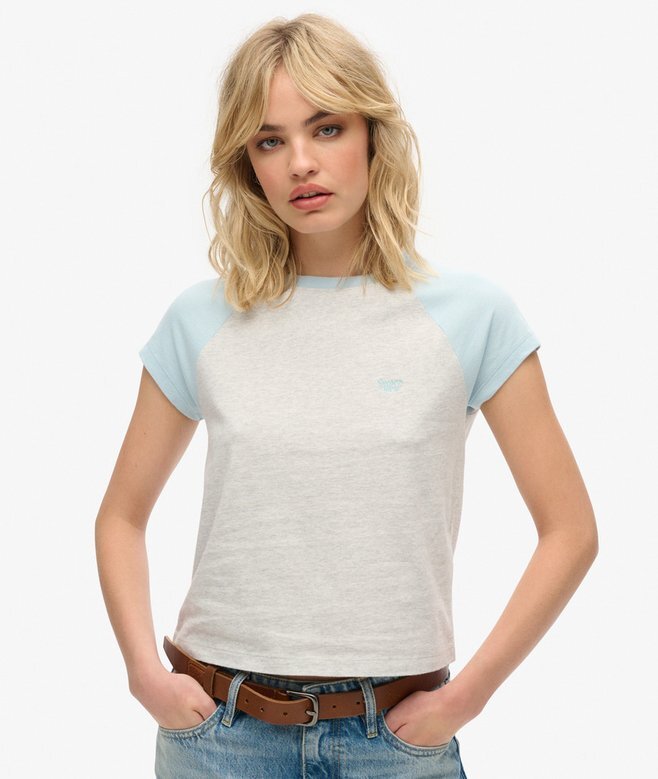 T-shirt Raglan με λογότυπο Essential από Organic Cotton T-shirt Raglan με λογότυπο Essential από Organic Cotton