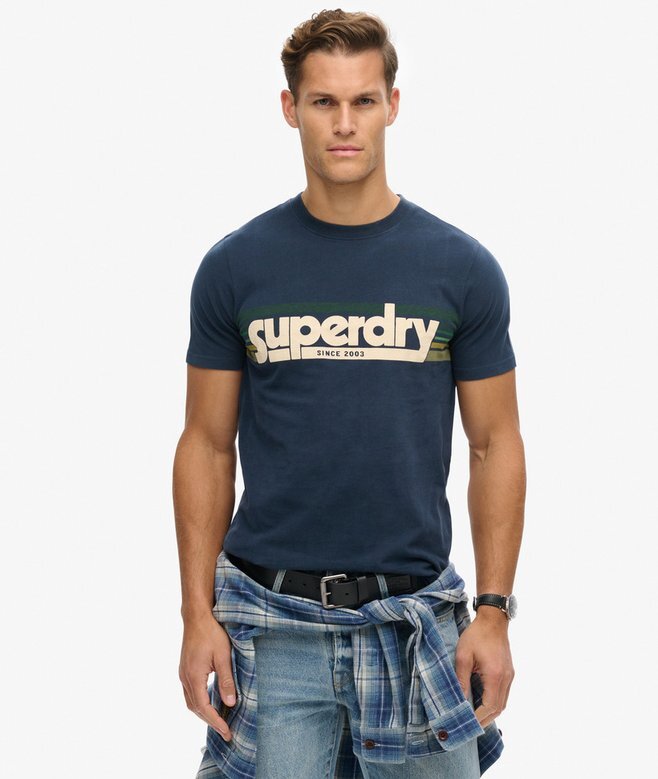 T-shirt Terrain με ριγέ λογότυπο T-shirt Terrain με ριγέ λογότυπο
