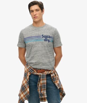 T-shirt Terrain με ριγέ λογότυπο