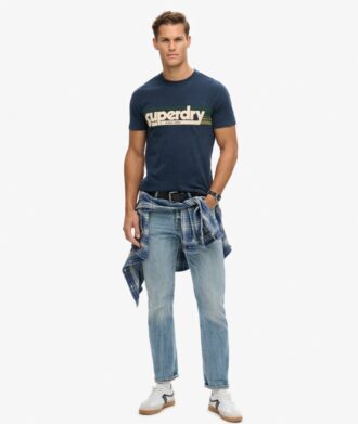 T-shirt Terrain με ριγέ λογότυπο