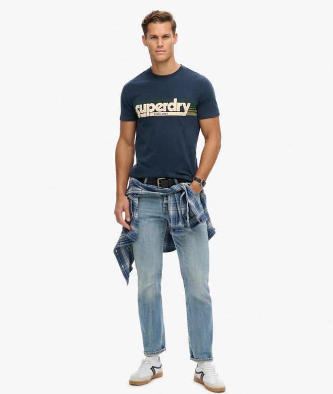 T-shirt Terrain με ριγέ λογότυπο T-shirt Terrain με ριγέ λογότυπο