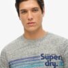 T-shirt Terrain με ριγέ λογότυπο