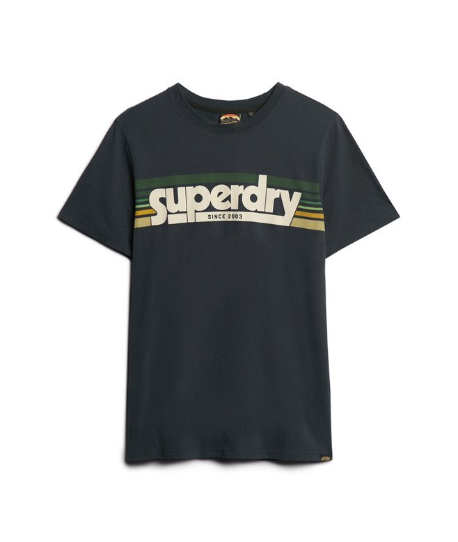 T-shirt Terrain με ριγέ λογότυπο T-shirt Terrain με ριγέ λογότυπο