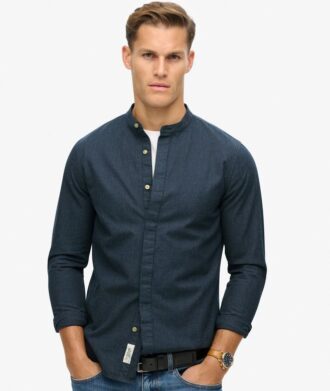 The Merchant Store – Πουκάμισο Henley Indigo