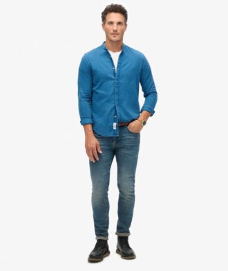 The Merchant Store – Πουκάμισο Henley Indigo