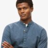 The Merchant Store – Πουκάμισο Henley σε χρώμα ινδigo The Merchant Store – Πουκάμισο Henley σε χρώμα ινδigo