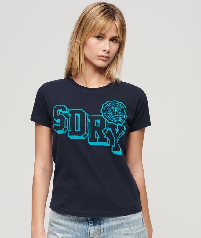 Varsity Flocked Fitted T-Shirt Varsity Flocked Fitted T-Shirt