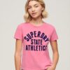 Varsity Flocked Fitted T-Shirt Varsity Flocked Fitted T-Shirt