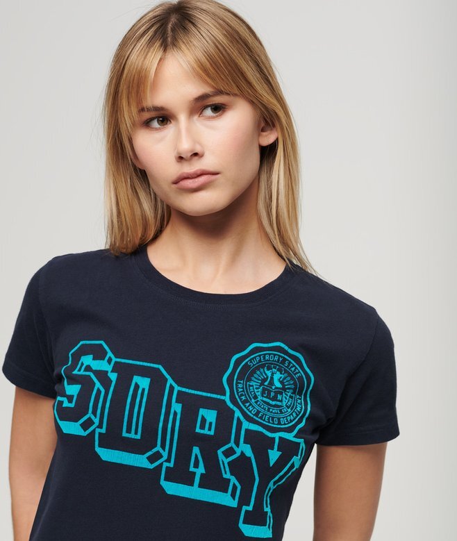 Varsity Flocked Fitted T-Shirt Varsity Flocked Fitted T-Shirt