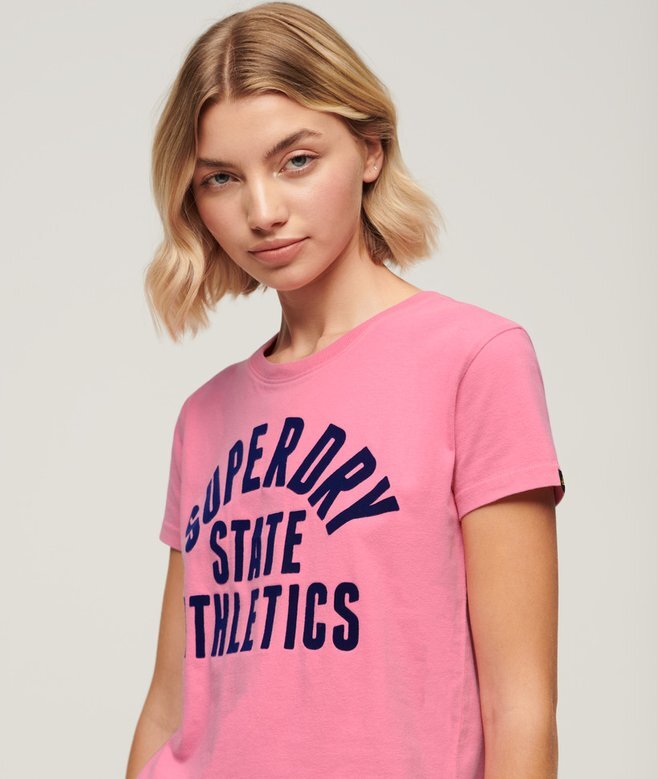 Varsity Flocked Fitted T-Shirt Varsity Flocked Fitted T-Shirt