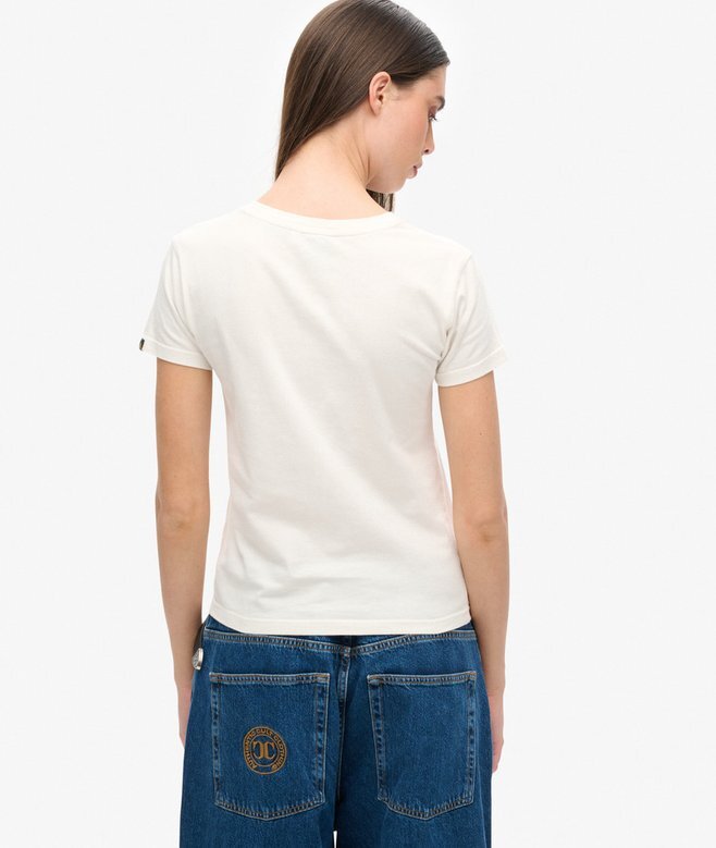 Varsity Flocked Fitted T-Shirt Varsity Flocked Fitted T-Shirt