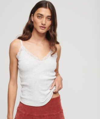 Βασική μπλούζα με δαντέλα από Organic Cotton