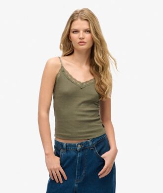 Βασική μπλούζα με δαντέλα από Organic Cotton