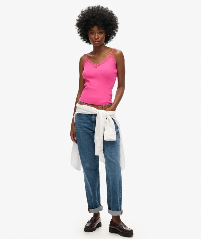 Βασική μπλούζα με δαντέλα από Organic Cotton Βασική μπλούζα με δαντέλα από Organic Cotton