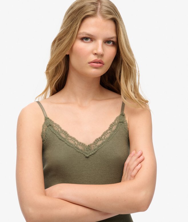 Βασική μπλούζα με δαντέλα από Organic Cotton Βασική μπλούζα με δαντέλα από Organic Cotton