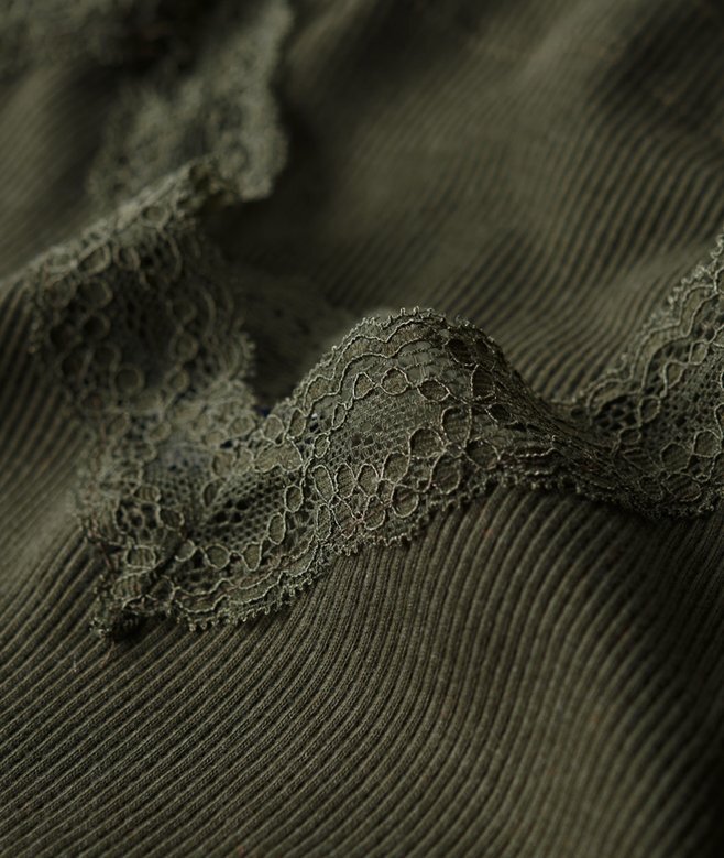 Βασική μπλούζα με δαντέλα από Organic Cotton Βασική μπλούζα με δαντέλα από Organic Cotton