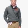 Vintage Athletic Half Button Φούτερ