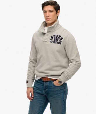 Vintage Athletic Half Button Φούτερ