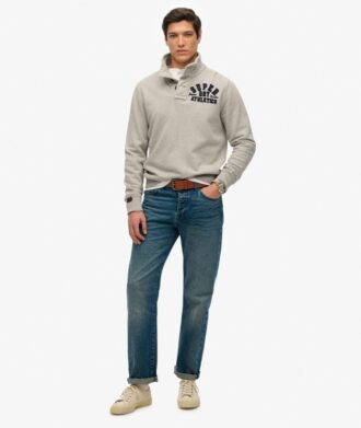 Vintage Athletic Half Button Φούτερ