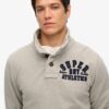 Vintage Athletic Half Button Φούτερ