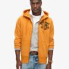 Vintage Athletic Zip Φούτερ με κουκούλα