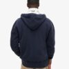 Vintage Athletic Zip Φούτερ με κουκούλα