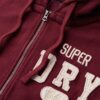 Vintage Athletic Zip Φούτερ με κουκούλα