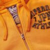 Vintage Athletic Zip Φούτερ με κουκούλα