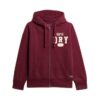 Vintage Athletic Zip Φούτερ με κουκούλα