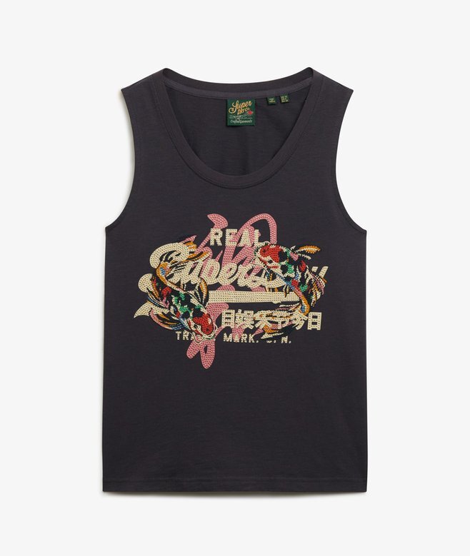 Vintage Logo Tokyo Scoop Neck Tank Top Vintage Logo Tokyo Scoop Neck Tank Top
