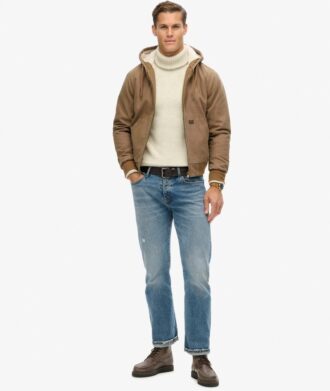 Vintage μπουφάν bomber με κουκούλα