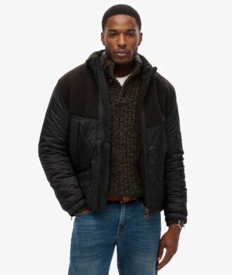 Υβριδικό μπουφάν Sherpa Quilted με καπιτονέ