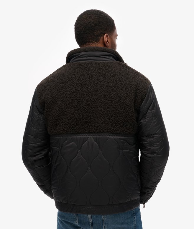 Υβριδικό μπουφάν Sherpa Quilted με καπιτονέ Υβριδικό μπουφάν Sherpa Quilted με καπιτονέ