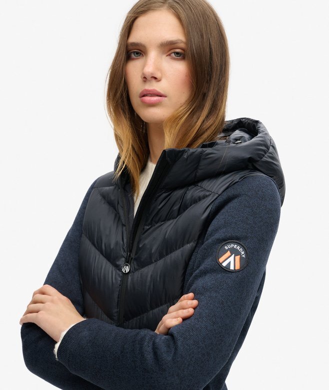 Υβριδικό μπουφάν Storm Knit Hooded με κουκούλα Υβριδικό μπουφάν Storm Knit Hooded με κουκούλα